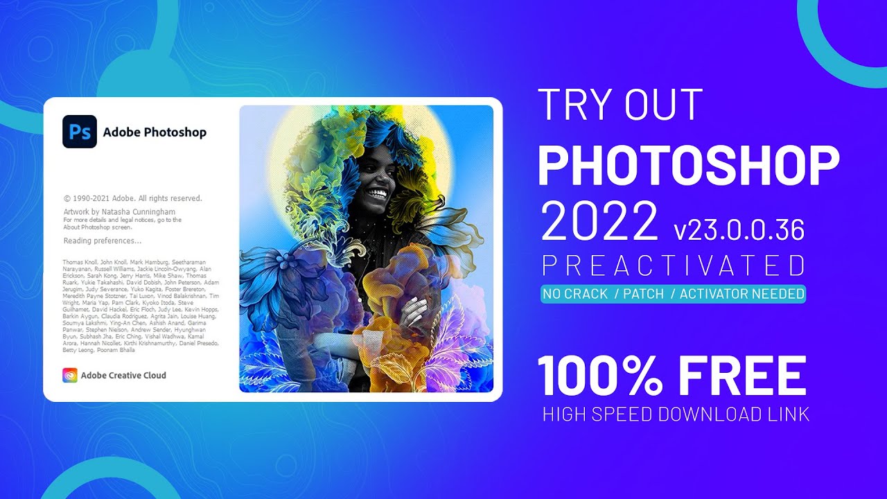 تحميل فوتوشوب 2022 للكمبيوتر Adobe Photoshop 2022