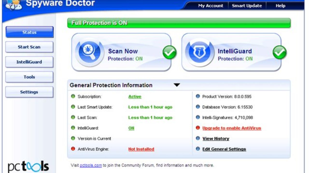 pc tools Spyware Doctor zusammen mit Antivirus 5.1.0.272 herunterladen